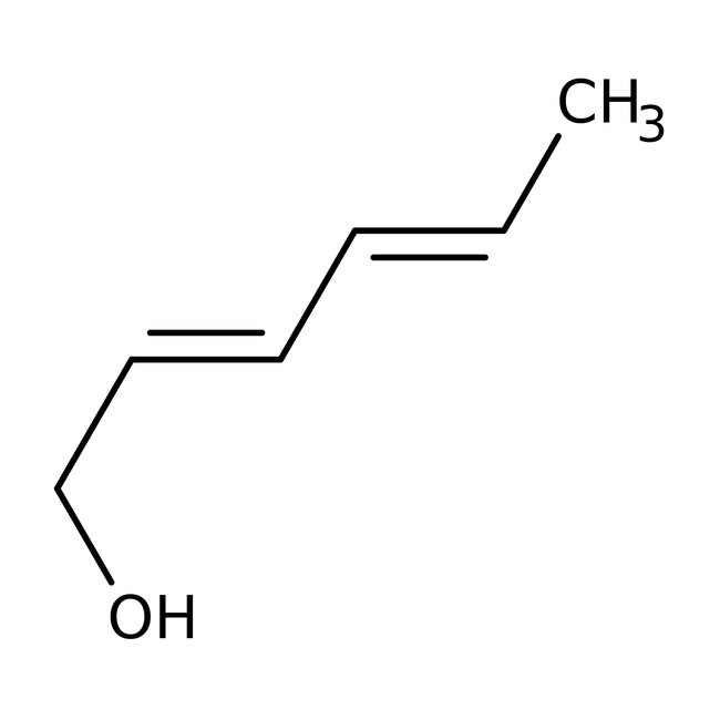 trans,trans-2,4-Hexadien-1-ol, 99%, stabilized