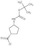 (1R,3S)-N-BOC-1-Aminocyclopentane-3-carboxylic acid, 95%, 98% ee