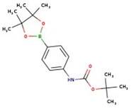 tert-Butyl-N-[4-(4,4,5,5-tetramethyl-1,3,2-dioxaborolan-2-yl)phenyl]carbamate, 97+%