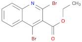3-Quinolinecarboxylic acid, 2,4-dibromo-, ethyl ester