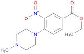 Benzoic acid, 4-(4-methyl-1-piperazinyl)-3-nitro-, ethyl ester