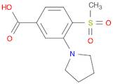 Benzoic acid, 4-(methylsulfonyl)-3-(1-pyrrolidinyl)-