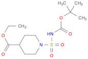 4-Piperidinecarboxylic acid, 1-[[[(1,1-dimethylethoxy)carbonyl]amino]sulfonyl]-, ethyl ester