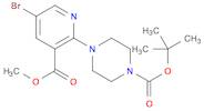 1-Piperazinecarboxylic acid, 4-[5-bromo-3-(methoxycarbonyl)-2-pyridinyl]-, 1,1-dimethylethyl ester