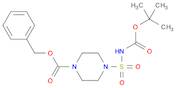 1-Piperazinecarboxylic acid, 4-[[[(1,1-dimethylethoxy)carbonyl]amino]sulfonyl]-, phenylmethyl ester
