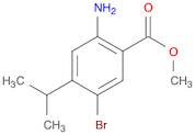 Benzoic acid, 2-amino-5-bromo-4-(1-methylethyl)-, methyl ester