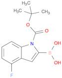 1H-Indole-1-carboxylic acid, 2-borono-4-fluoro-, 1-(1,1-dimethylethyl) ester
