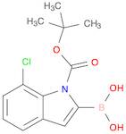 1H-Indole-1-carboxylic acid, 2-borono-7-chloro-, 1-(1,1-dimethylethyl) ester