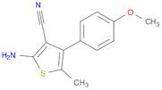 3-Thiophenecarbonitrile, 2-amino-4-(4-methoxyphenyl)-5-methyl-