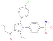 Benzenesulfonamide, 4-[5-(4-chlorophenyl)-2-methyl-3-(1-oxopropyl)-1H-pyrrol-1-yl]-