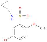 Benzenesulfonamide, 5-bromo-N-cyclopropyl-2-methoxy-