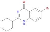 4(3H)-Quinazolinone, 6-bromo-2-cyclohexyl-