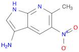 1H-Pyrrolo[2,3-b]pyridin-3-amine, 6-methyl-5-nitro-