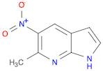 1H-Pyrrolo[2,3-b]pyridine, 6-methyl-5-nitro-