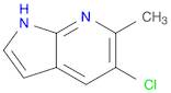1H-Pyrrolo[2,3-b]pyridine, 5-chloro-6-methyl-