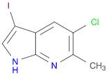 1H-Pyrrolo[2,3-b]pyridine, 5-chloro-3-iodo-6-methyl-