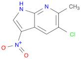 1H-Pyrrolo[2,3-b]pyridine, 5-chloro-6-methyl-3-nitro-