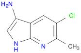1H-Pyrrolo[2,3-b]pyridin-3-amine, 5-chloro-6-methyl-