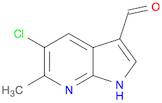 1H-Pyrrolo[2,3-b]pyridine-3-carboxaldehyde, 5-chloro-6-methyl-
