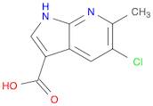 1H-Pyrrolo[2,3-b]pyridine-3-carboxylic acid, 5-chloro-6-methyl-