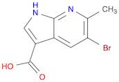 1H-Pyrrolo[2,3-b]pyridine-3-carboxylic acid, 5-bromo-6-methyl-