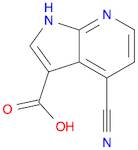 1H-Pyrrolo[2,3-b]pyridine-3-carboxylic acid, 4-cyano-