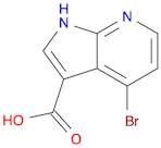 1H-Pyrrolo[2,3-b]pyridine-3-carboxylic acid, 4-bromo-