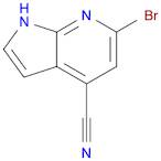 1H-Pyrrolo[2,3-b]pyridine-4-carbonitrile, 6-bromo-