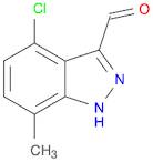 1H-Indazole-3-carboxaldehyde, 4-chloro-7-methyl-