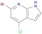 1H-Pyrrolo[2,3-b]pyridine, 6-bromo-4-chloro-