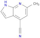 1H-Pyrrolo[2,3-b]pyridine-4-carbonitrile, 6-methyl-