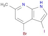 1H-Pyrrolo[2,3-b]pyridine, 4-bromo-3-iodo-6-methyl-