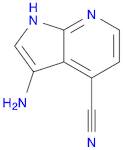 1H-Pyrrolo[2,3-b]pyridine-4-carbonitrile, 3-amino-