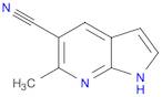 1H-Pyrrolo[2,3-b]pyridine-5-carbonitrile, 6-methyl-