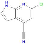 1H-Pyrrolo[2,3-b]pyridine-4-carbonitrile, 6-chloro-