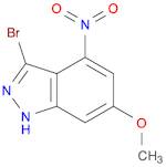 1H-Indazole, 3-bromo-6-methoxy-4-nitro-