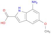 1H-Indole-2-carboxylic acid, 7-amino-5-methoxy-