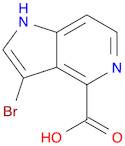 1H-Pyrrolo[3,2-c]pyridine-4-carboxylic acid, 3-bromo-