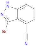 1H-Indazole-4-carbonitrile, 3-bromo-