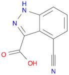 1H-Indazole-3-carboxylic acid, 4-cyano-