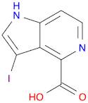 1H-Pyrrolo[3,2-c]pyridine-4-carboxylic acid, 3-iodo-