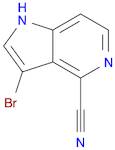 1H-Pyrrolo[3,2-c]pyridine-4-carbonitrile, 3-bromo-