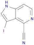 1H-Pyrrolo[3,2-c]pyridine-4-carbonitrile, 3-iodo-