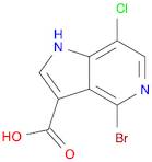 1H-Pyrrolo[3,2-c]pyridine-3-carboxylic acid, 4-bromo-7-chloro-