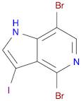 1H-Pyrrolo[3,2-c]pyridine, 4,7-dibromo-3-iodo-
