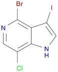 1H-Pyrrolo[3,2-c]pyridine, 4-bromo-7-chloro-3-iodo-