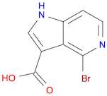 1H-Pyrrolo[3,2-c]pyridine-3-carboxylic acid, 4-bromo-