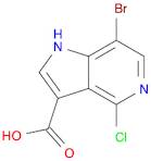1H-Pyrrolo[3,2-c]pyridine-3-carboxylic acid, 7-bromo-4-chloro-