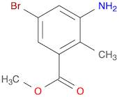 Benzoic acid, 3-amino-5-bromo-2-methyl-, methyl ester