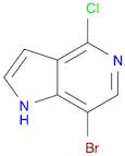 1H-Pyrrolo[3,2-c]pyridine, 7-broMo-4-chloro-